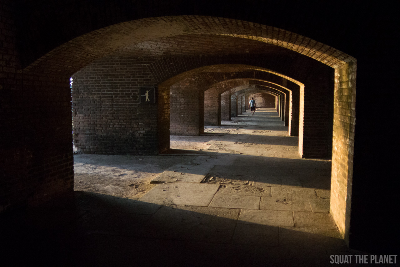 Fort-Jefferson-hallway-sunset_05-08-2013.jpg