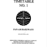Pan Am Railways Timetable No. 1 - Appendix 1 2015