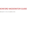 Xenforo Moderator Manual